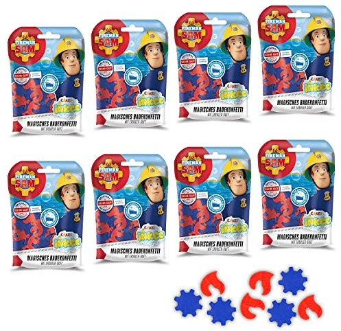 CRAZE INKEE Magisches Duft Badekonfetti XXL Badeset Feuerwehrmann Sam Badespaß für Kinder 29527, für Badewanne
