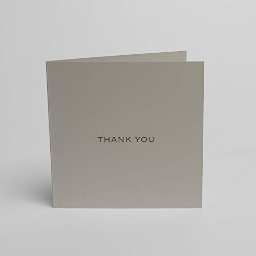 Blake Note Cards Indigo Lot de 5 cartes de remerciement Gris pâle avec enveloppes Gris foncé 150 mm x 150 mm