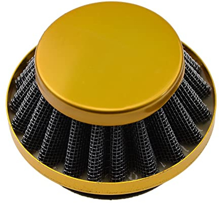 GOOFIT Filtro de aire universal de 42-44mm Reemplazar Para 2 Stroke 43cc 47cc 49cc Scooter ATV Mini Pocketbike Mini Quad Gold