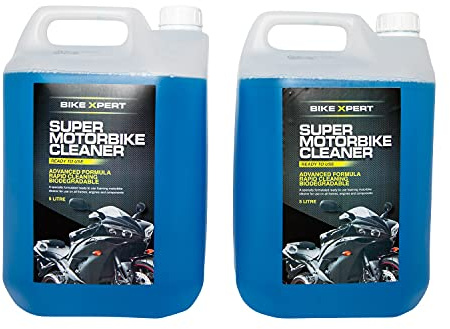 Bike Xpert Super Motorbike Cleaner | 5l (2 Pack) Ready To Use | Nano Tech Formula | Powerful & Fast Acting Motorcycle Cleaning Wash | Biodegradable | Ready To Use