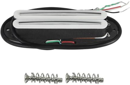 FLEOR Alnik 5 Hot Rail Humbucker Single-Coil-Tonabnehmer 12-13K Humbucker Weiß Fit ST SQ TL TEgitarre