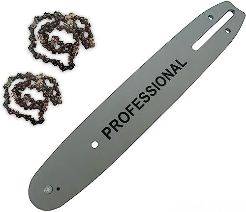 BARRA CON CATENA 34 cm PER MOTOSEGA + SECONDA CATENA DI RICAMBIO MOTO SEGA