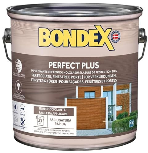 Bondex Perfect Plus impregnante per legno esterno noce scuro 731 2,5 lt