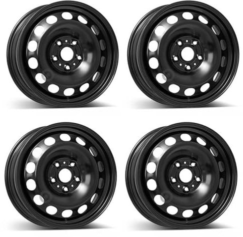 4x Alcar Llantas de acero 4-8247 6.0Jx16 ET48 5x112 compatible con Volkswagen Golf