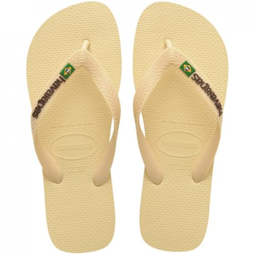 Havaianas HAV.Brasil Logo Unisex-Erwachsene Sandalen, Buttercreme, 43/44 EU