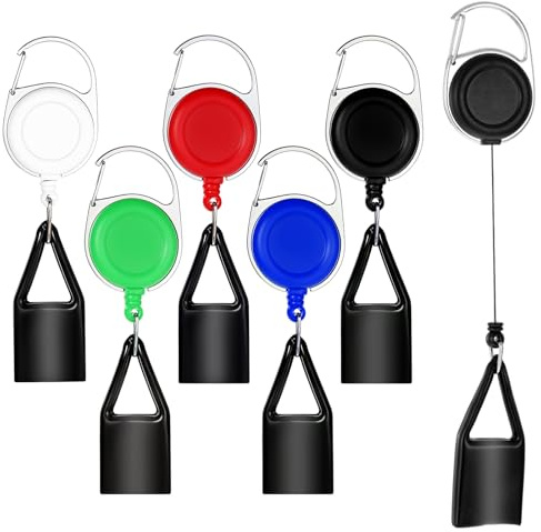 5 PCS Lighter Leash, Retractable Anti Lost Lighters Cover Pants Lighter Clip Convenience Belt Leash Keychain for Camping Fishing Hiking House Supplies