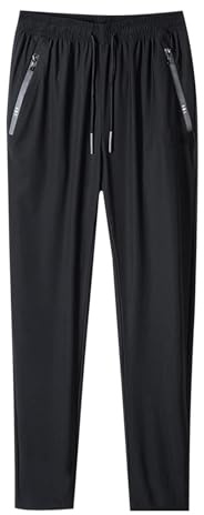 Generisch Pantalones de entrenamiento para hombre, rehabilitación para hombre, fitness, entrenamiento suelto, protección de piernas, noveno pantalón de entrenamiento, Negro , XL
