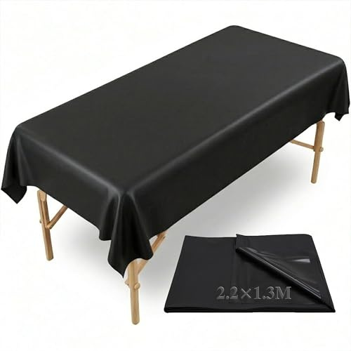 SenLuxe massagebädd PVC 220 x 130 cm vattentätt överdrag svart