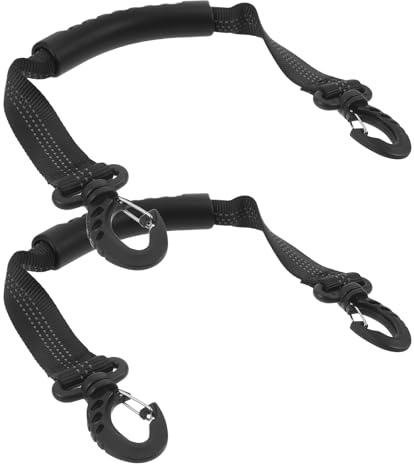 JOINPAYA Correa Reflectante para Botas de Esquí Negra, Ajustable 2 Piezas, Portabotas de Skate y Patines para Deportes de Invierno, Accesorio Portátil para Transporte Seguro en