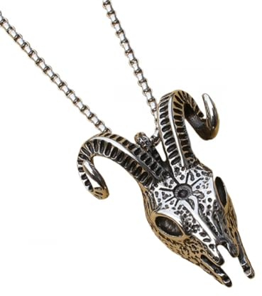 ZXQUEGF Nordisk hip-hop street mode trend pirat run yxa av skalle personlighet trend skalle heligt svärd mörk drake fighter flygande drake falk halsband flera alternativ