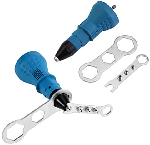 Elektrische Nietpistole Aufsatz, Akku Nietwerkzeug schnelle Umwandlung für Blindnietmutter Bohradapter und Bohrer in Nietpistoleneinsatzmutter