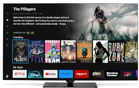 MEDION TV OLED 138,8 cm (55) (TiVo, Smart-TV, Dolby Vision HDR, Caisson de Basses, MEMC, Micro Dimming, Portail TiVo, Prime Video, Disney+, Dolby Atmos, PVR, Bluetooth, MD 855901)