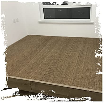 HJLKDYM Bambus Gewebter Teppich Bambusteppich, Dauerhaft 2cm Breites Saumdesign Rutschmatten Verhindern, Benutzt for Gastfamilie Hotel Heim Schmücken (Farbe : A, Größe : 120x150cm)
