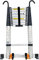 Telescoping Telescopic Ladder 8m/ 7m/ 6.2m/ 5m/ 4m/ 3.8m/ 2.6m, Aluminum Extension Ladders with Hook for Roofing Business, Household Use, RV Outdoor Work (Size : 8.1m/26ft)