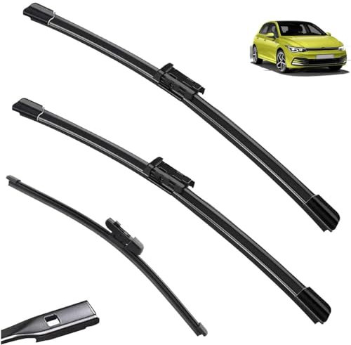 DECI Scheibenwischer für VW Golf 8 2020-2024,Auto Scheibenwischer Frontscheibe Scheibenwischerblätter Vorne Und Hinten Set