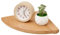 TREOAKWIS Eckregal Hängend, Eiche Massivholz Eckregal Hangeregal Wandregal Holz, Kleines Schwebendes Eckwandregal für Pflanzen Schlafzimmer Wohnzimmer Küche (25CM)