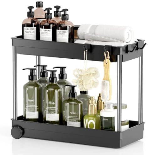 Genérico Organizador Bajo Fregadero Organizador Fregadero para Almacenaje de Cocina Bajo Fregadero con Bandejas Extraibles para Productos de Limpieza y Cosas de Cocina con Cajones de Almacenaje