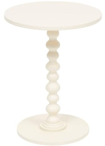 Atmosphera - Table d’appoint Alix Ivoire 50x38x38cm