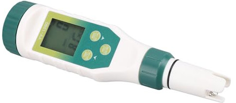 HWGING Water Quality Tester 5 In 1 PH Salt TDS EC Temperature Meter for Swimming Pool Drinking Water Aquariums High Accuracy Multi Display