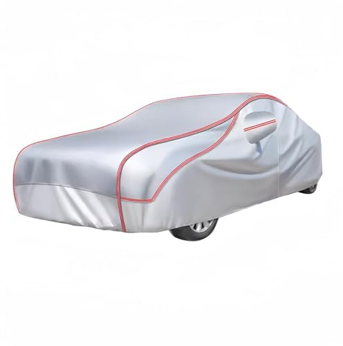 Housse complète personnalisée Voiture Tissu Oxford pour Garage/extérieur–Bâche Anti-grêle Tout Temps avec Fermeture éclair sur portière conducteur pour Citroen 2CV-2Dr