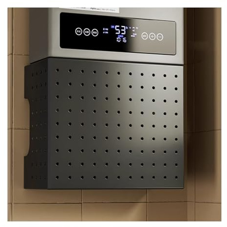 Pegboard Kitchen Organizer Kit with Accessories - Wall Mount Storage Display Panel for Home, Garage, Bathroom - Decorative Blocking Plate for Water Heater & Gas Pipe Management