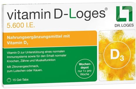 vitamin D-Loges 5.600 I.E. Gel-Tabs, 15 St. Tabletten
