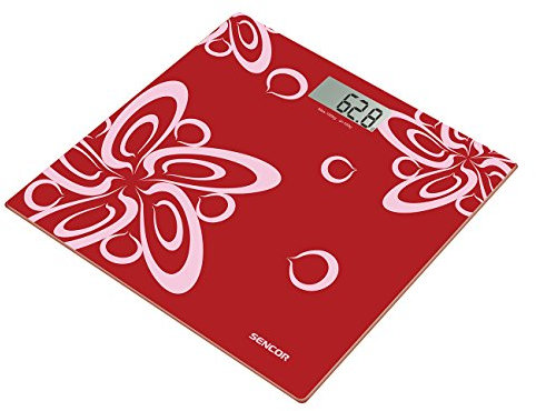 SENCOR SBS 2507RD, Digital Personenwaage, Rot