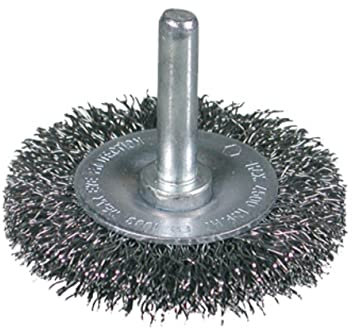 Osborn 7008600075 - Cepillo circular acero latonado ondulado con vástago de 6 mm y filamento de Ø 0.30 mm (75x10x16)