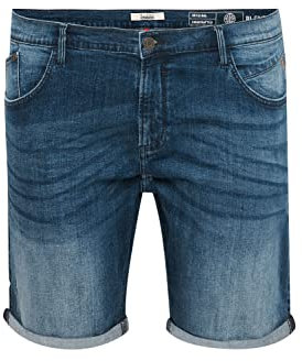 Blend BDGrilitsch BT Herren Big & Tall Jeans Hose Denim mit Gürtelschlaufen Stretch-Anteil Regular Fit, Größe:4XL, Farbe:Denim middleblue (76201)