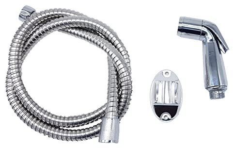 ZENZERO® - DOCCETTA Universale con Flessibile ed Appendino - Flessibile da 1,2mt - Girevole LAVELLO - Pulsante apri e chiudi - 1 KIT (3 componenti)