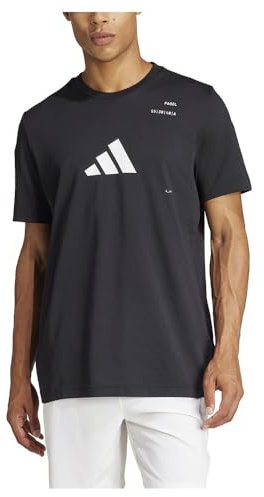 adidas Herren AEROREADY Padel Category Graphic Tee T-Shirt, Black, M