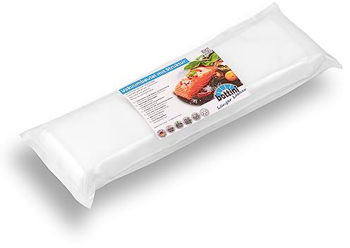 BOTTINI Vakuumbeutel 200 Stück 12x40 cm PREMIUM Folienbeutel, für jedes Folienschweißgerät und Vakuumiergerät, Vakuumieren Made in Germany