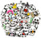 100 Stück Panda Aufkleber Set für Auto Laptop Wasserflaschen Niedliche Tiere Aufkleber Cartoon Deko für Kinder Vinyl Stickers Wasserdicht Ästhetisch Aufkleber für Gepäck Skateboard Gitarre Motorrad