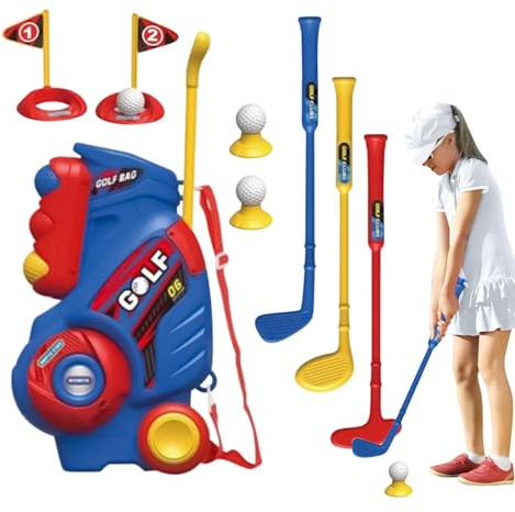 Generico Mazze da Golf per Bambini 3-5 Anni - Gioco Golf Interno | Giocattoli Educativi per Bambini Casa Giardino Interno Esterno