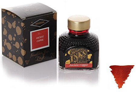 Diamine Fountain Pen Ink, 80 ml Bottle, Ancient Copper