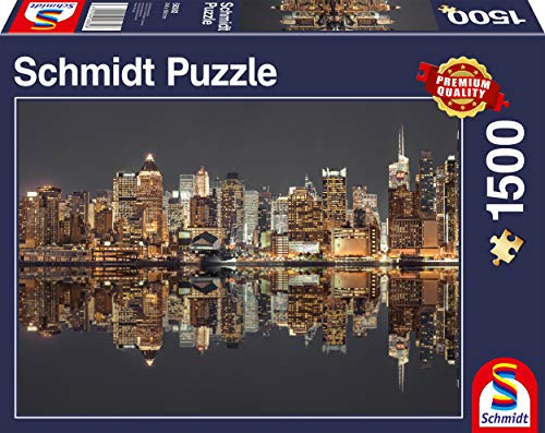 New York Skyline bei Nacht (Puzzle)