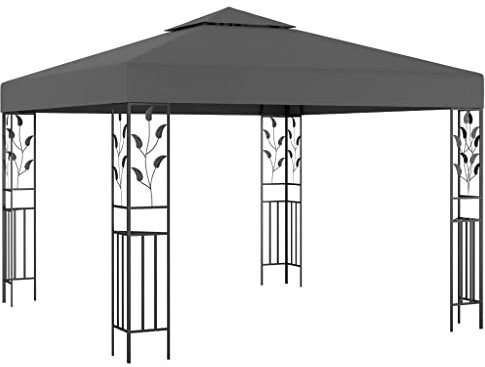 vidaXL Paviljong 3x3 m antracit