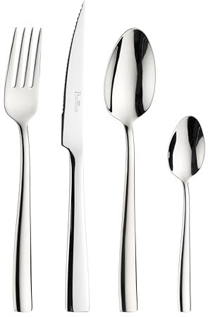 Prima Collection, Servizio da 24 Posate con Coltello Bistecca Serie Amalfi (6 Persone)