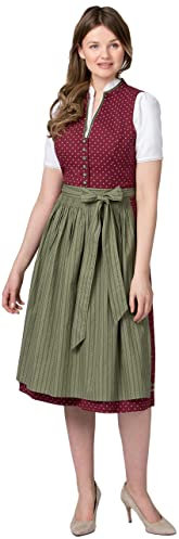 Stockerpoint Damen Bella Midi Dirndl, Bordeaux, 36