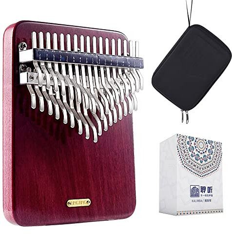 LingTing Kalimba LT-K34V 34 Tasten Kalimba Mbira Daumenklavier, Geschenk für Kinder und Erwachsene, Anfänger(Schnee flüstert)