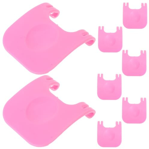 UKCOCO Lot de 8 Clips de Fixation Rose en Polypropylène – Verrouillage Sécurisé pour Cage Lapin, Hamster ou Cobaye
