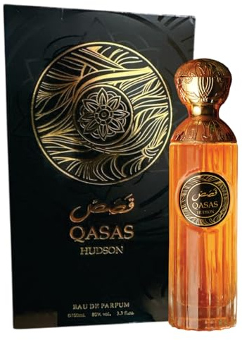 Sapphire's Choice Qasas Hudson Perfume | Qasas Hudson Edp Eau de Parfum for Men and Women 100ml | Rose, Oud and Amber Fragrance | Perfume For Unisex Made in Dubai