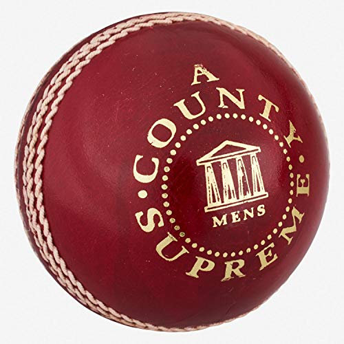 KOOKABURRA Unisex Youth County Supreme 'A' Cricketball, Rot