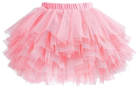 elamccor Tutu Skirt for Baby Girl Toddler 6 Layered Tulle Skirts 1-8T
