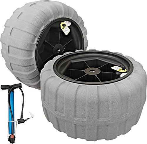 VEVOR Rueda Hinchable Neumático 15,7 TPU 176LBS Neumáticos de Ruedas Globo Neumáticos de Ruedas Neumática Llanta Plástico Neumáticos de Carro 7,6 kg Rueda Carretilla Sacos Neumático Carro