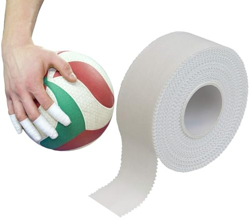 Tape Sportivo con Adesivo,Tape Sportivo,Nastro per Volley, Nastro Dita,Nastro per Allenamento con i Pesi, Pallavolo, Boulder, Basket, Pallamano