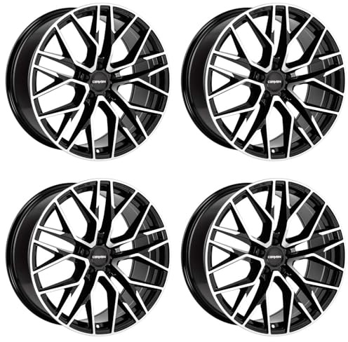 4x Carmani Felgen Alufelgen 20 Ludwig 8,0x18 ET30 5x112 black polish kompatibel mit VW Arteon Beetle Golf VII Passat Phaeton Scirocco Sharan Tiguan T