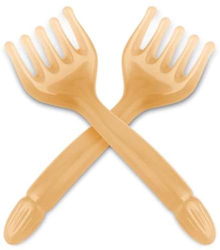 2Pcs Head Massager Five Claw Handheld Comb Resin Relax Massage Tool Portable Manual Relaxation Scalp Tool for Father's Day Mother's Day Gifts Soothing Head Neck Lymph Massage (Amber)