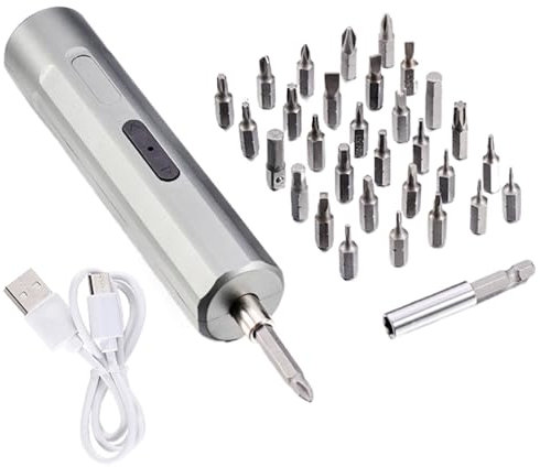 Rechargeable Electric Screwdriver 3Nm 3.7V Cordless Rechargeable Screwdriver Durability Steel Bit Furniture Assembly