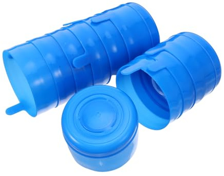 DIKACA 20 Unidades Tapas Reutilizables para Garrafas de Agua Tapa Antiderrames con Interior Compatible con Dispensadores y Botellas de Encaje para Hogar y Oficina